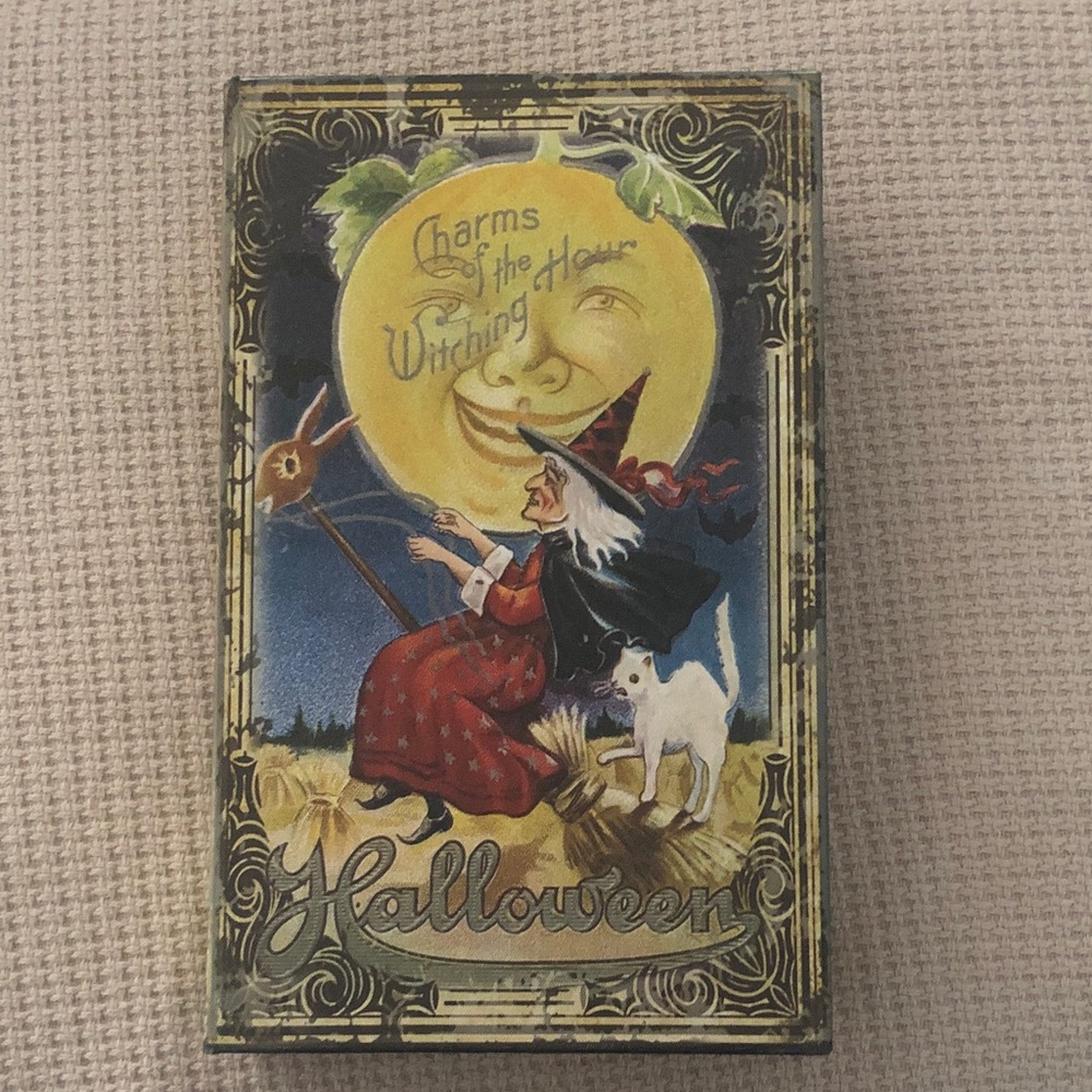 Vintage Halloween Witch faux book
